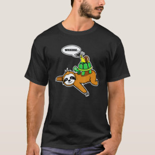 Faultier I Schildkröte I Schnecke I Lustiges Fault T-Shirt