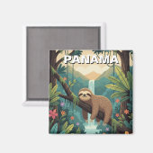 Faultier im Regenwald von Panama Magnet (Vorderseite/Rückseite)