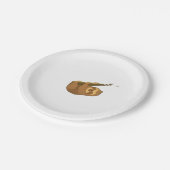 Faultier in seinem kleinen, klassischen T - Shirt Pappteller (Schrägansicht)