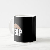 Faultier Internet Dank Meme Merp Kaffeetasse (Vorderseite Links)