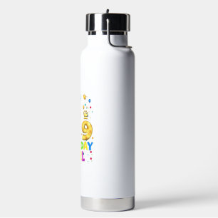 Faultier Kinder 9 Jahre altes Faultier 9. Geburtst Trinkflasche
