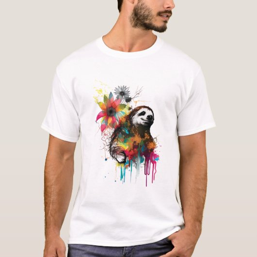 Faultier Kraft T-Shirt (Vorderseite)