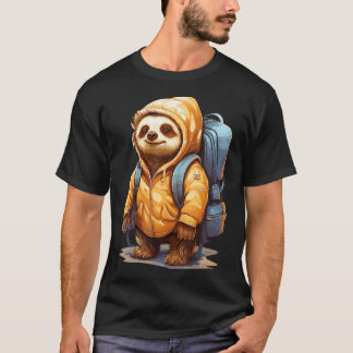 Faultier Landschaft beim Wandern T-Shirt