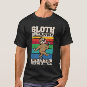 Faultier Laufteam Faultier Laufen Faultier Joggen  T-Shirt