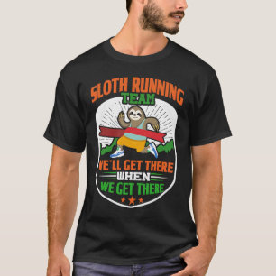 Faultier Laufteam Lustiges Faules Faultier T-Shirt