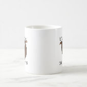 Faultier Lebe Langsam Lustiger Becher Kaffeetasse (Mittel)