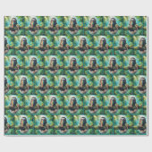 Faultier Licking a Rainbow Ice Creme Cone Geschenkpapier (Flach)