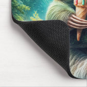 Faultier Licking a Rainbow Ice Creme Cone Mousepad (Ecke)