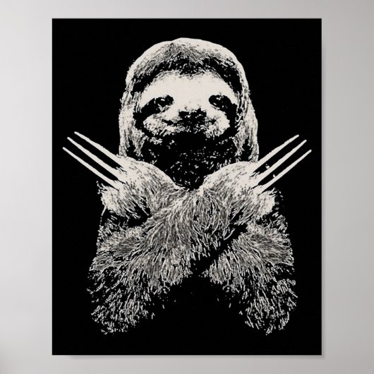 Faultier Lustiges Kostüm Geschenk Für Faul S  Poster (Vorne)
