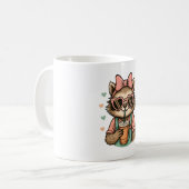 Faultier Mädchen Kaffeeliebhaberin Kaffeetasse (Vorderseite Links)