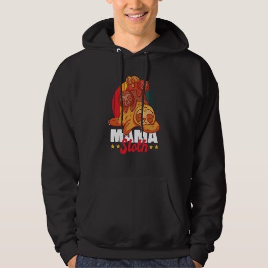 Faultier-Mama für Faultier Hoodie (Vorderseite)