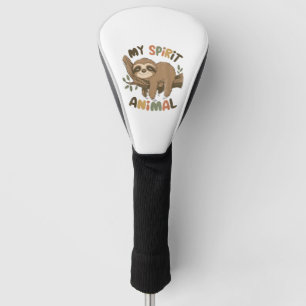 Faultier Mein Seelentier Grafik Lustiges Faultier Golf Headcover