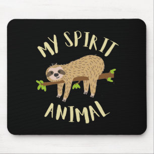 Faultier mein Seelentier Mousepad