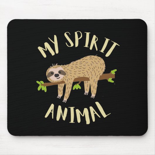 Faultier mein Seelentier Mousepad (Vorne)