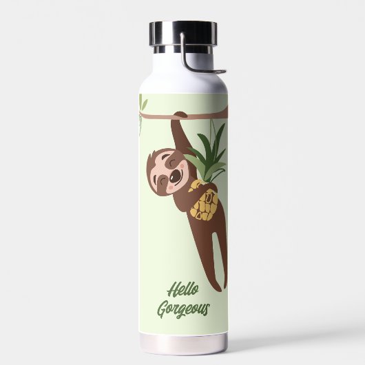 Faultier mit Ananas Trinkflasche (Links)