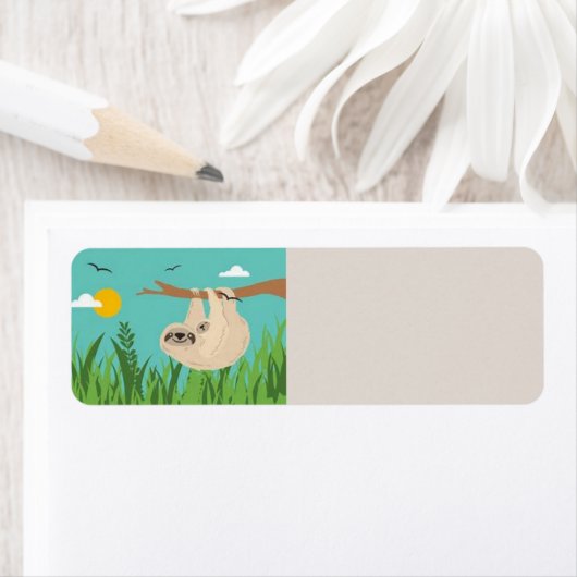 Faultier mit Babyhintergrund (Insitu)