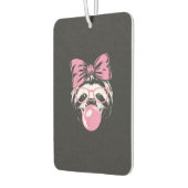 Faultier mit Brille und rosa Kaugummiblase  Autolufterfrischer (Links)