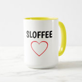 Faultier mit einer Tasse Kaffee (VorderseiteRechts)