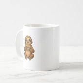 Faultier mit Herz _ Süßes Faultier mit Herz Symbol Kaffeetasse (Vorderseite Links)