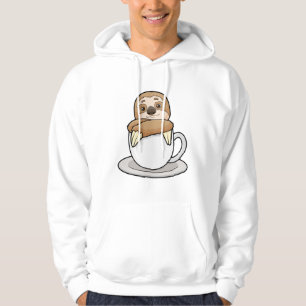 Faultier mit Kaffee-Cup Hoodie
