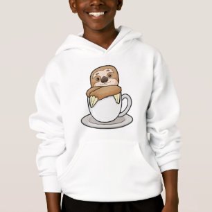 Faultier mit Kaffee-Cup Hoodie