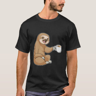 Faultier mit Kaffee-Cup T-Shirt