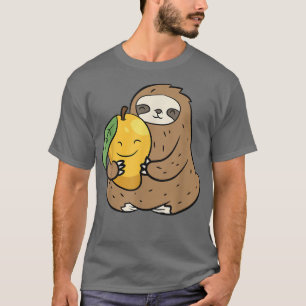 Faultier mit Mango Obst Niedlich Mangos und Faulti T-Shirt