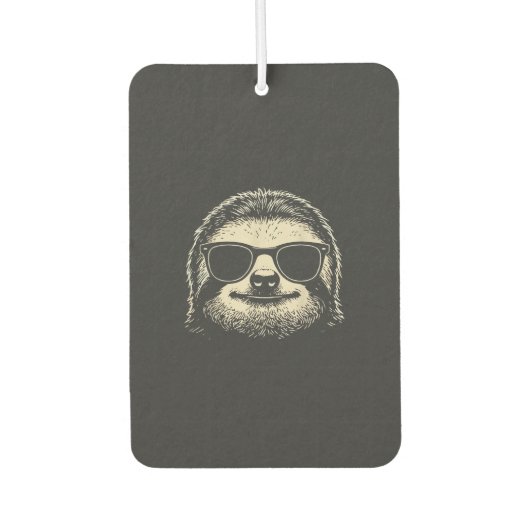 Faultier mit Sonnenbrille Grafik Faultier-Shirt Mä Autolufterfrischer (Vorderseite)