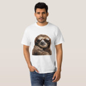 Faultier mit Sonnenbrille T-Shirt (Vorne ganz)