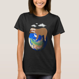Faultier Mutter Erde Pro Umwelt Cooler Tag der Erd T-Shirt
