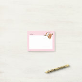 Faultier, niedliches Faultier, Tierdarstellung Post-it Klebezettel (Auf Schreibtisch)