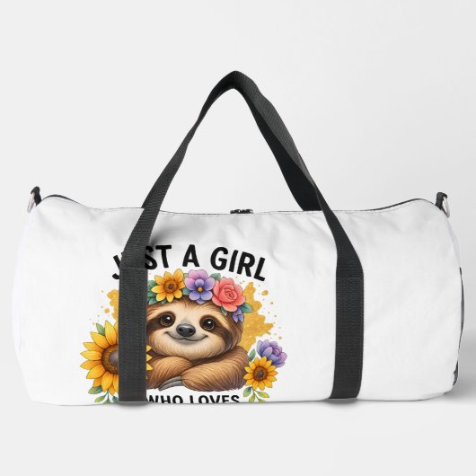 Faultier Nur ein Mädchen das Faultiere liebt Duffle Bag (Vorderseite)