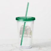 Faultier-Pärchen Acryltrinkbecher (Rückseite)