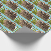 Faultier-Pärchen Geschenkpapier (Ecke)