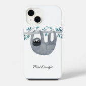 Faultier Personalisiert iPhone Hülle (Rückseite)