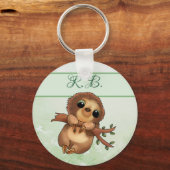 Faultier persönlich schlüsselanhänger (Vorderseite)