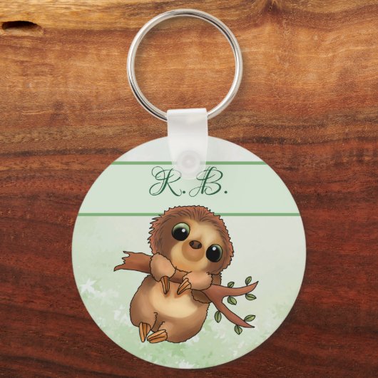 Faultier persönlich schlüsselanhänger (Vorderseite)