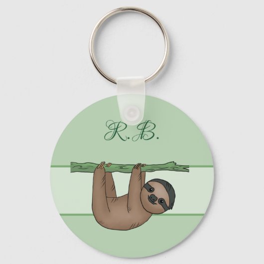 Faultier persönlich schlüsselanhänger (Vorderseite)