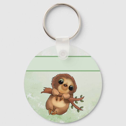 Faultier persönlich schlüsselanhänger (Rückseite)