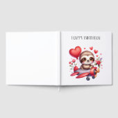Faultier-Pilot-Geburtstag Gästebuch (Voll)