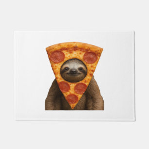 Faultier Pizza lustiger verrückter Streich Meme sü Fußmatte
