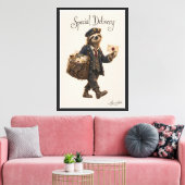Faultier Postbote Leinwanddruck (Insitu (Wohnzimmer))