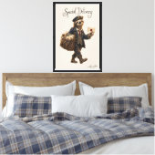 Faultier Postbote Leinwanddruck (Insitu (Schlafzimmer))