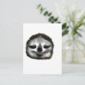 Faultier Postkarte (Stehend Vorderseite)