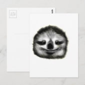 Faultier Postkarte (Vorne/Hinten)