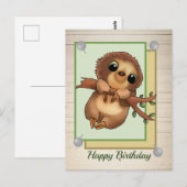 Faultier Postkarte (Vorne/Hinten)