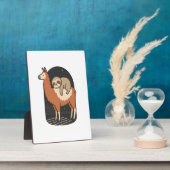 Faultier reitet Lama Fotoplatte (Seite)
