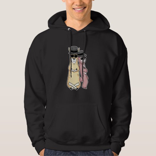 Faultier reitet Lama Hoodie (Vorderseite)