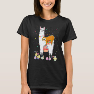 Faultier Reitet Llama Eggspert Oster-Eier-Suche T-Shirt