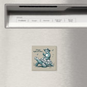 Faultier Reitet Schildkröte Humor Ich Werde Mich D Magnet (In Situ (Geschirrspüler))